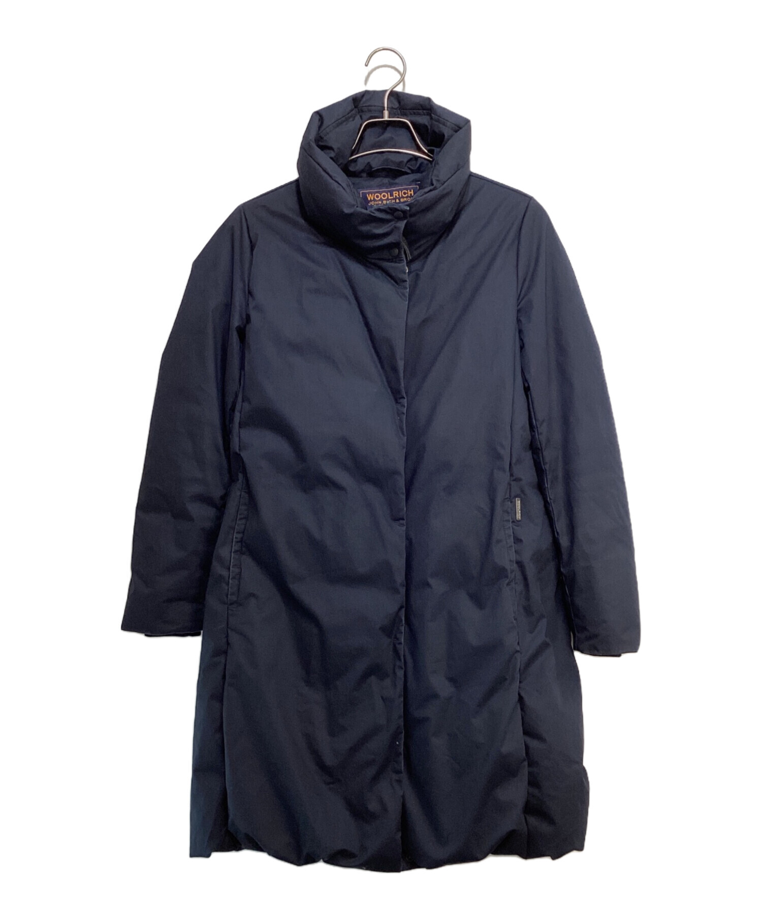 WOOLRICH ファー付きダウンコート ネイビー Sサイズ 中古・古着通販】WOOLRICH (ウールリッチ) ラビットファーコンビダウン