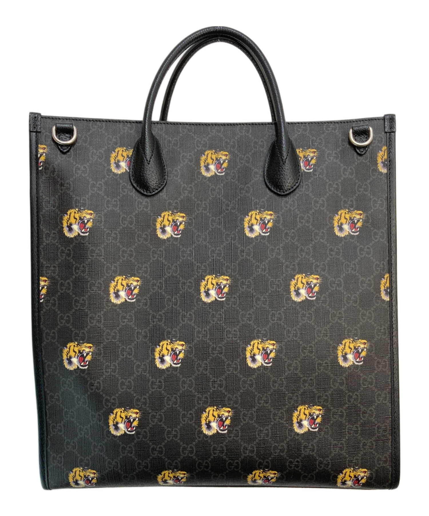 中古・古着通販】GUCCI (グッチ) タイガーGGスプリーム 2WAYトート
