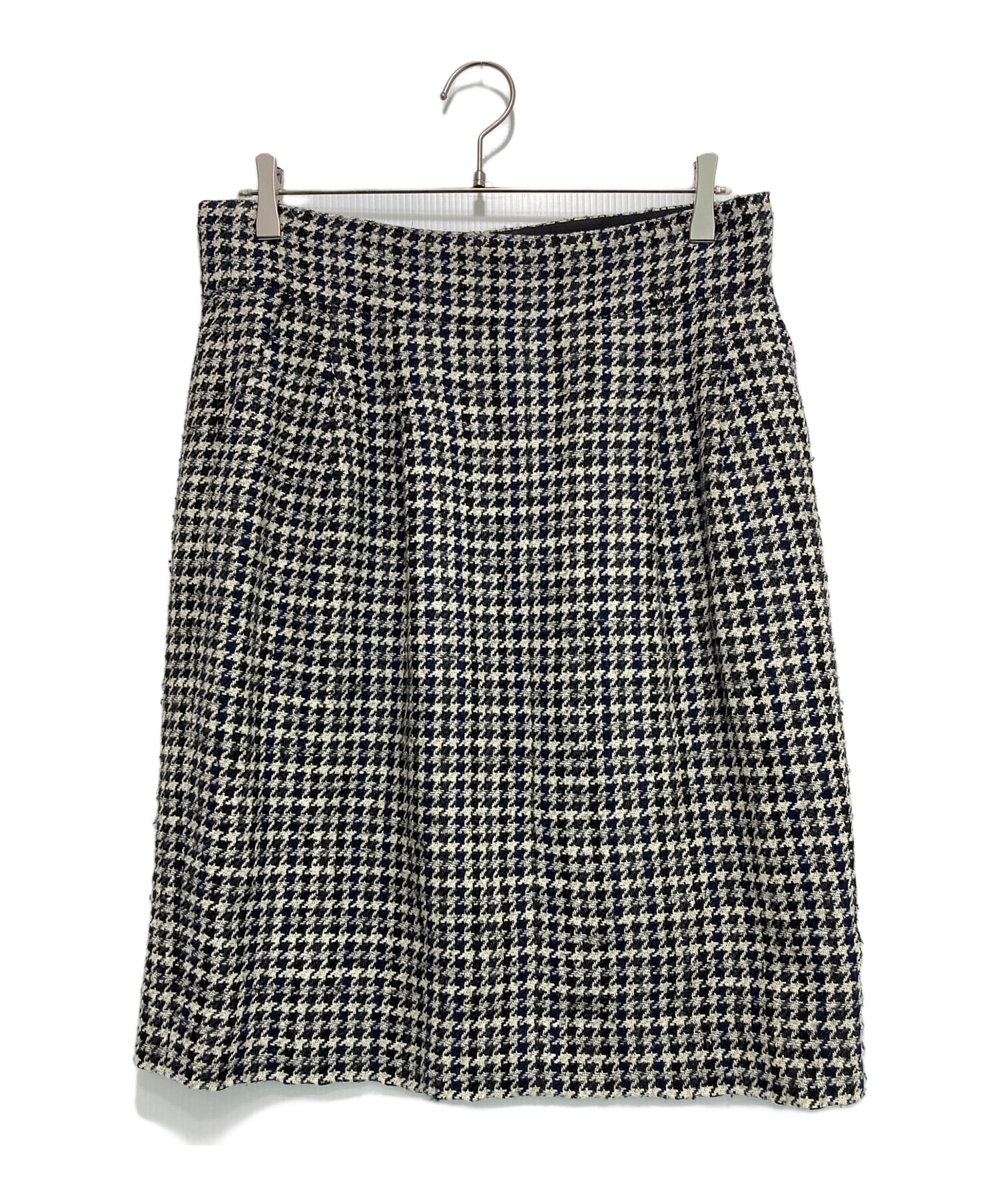 中古・古着通販】CHANEL (シャネル) ウールスカート ホワイト サイズ