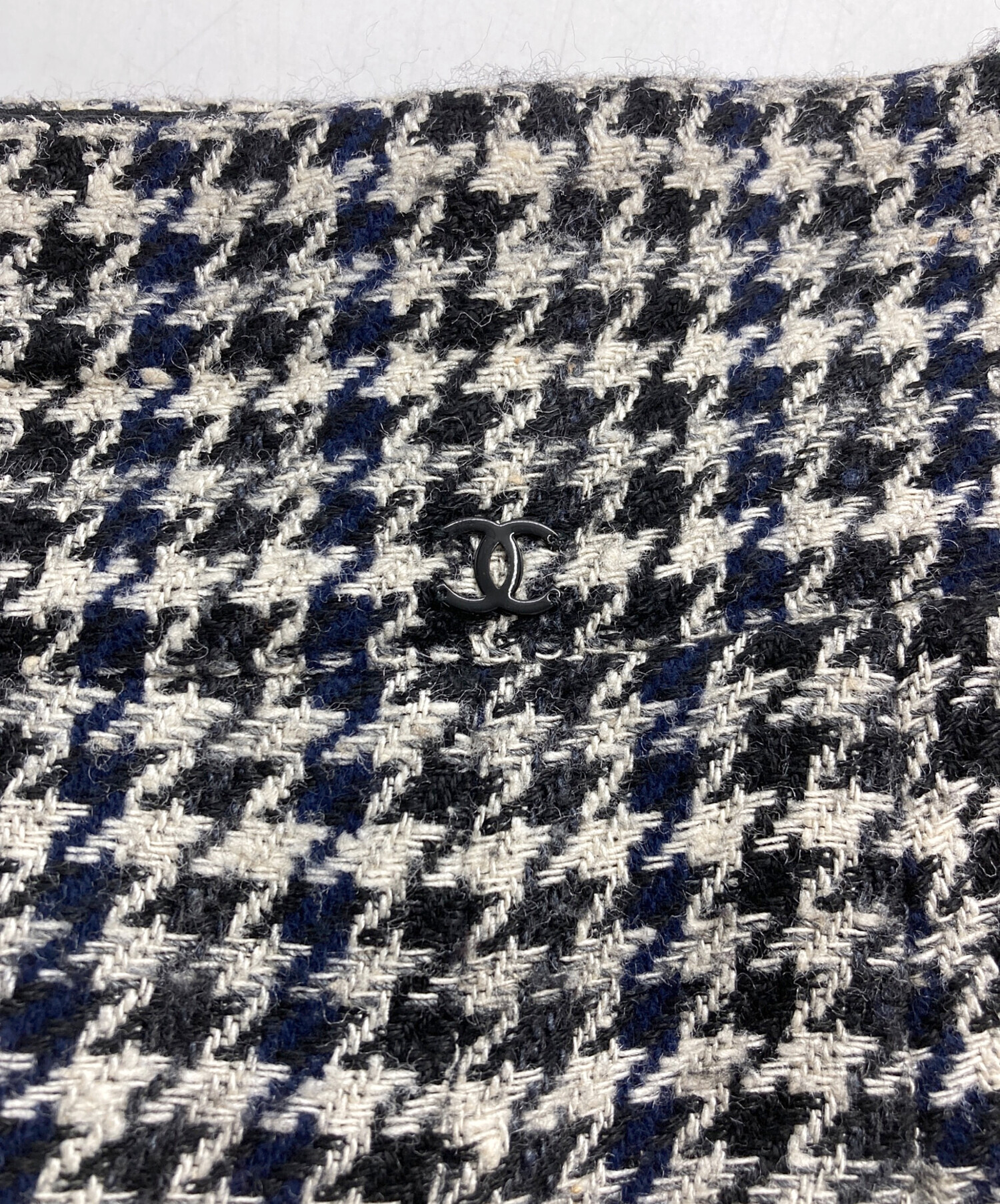 中古・古着通販】CHANEL (シャネル) ウールスカート ホワイト サイズ