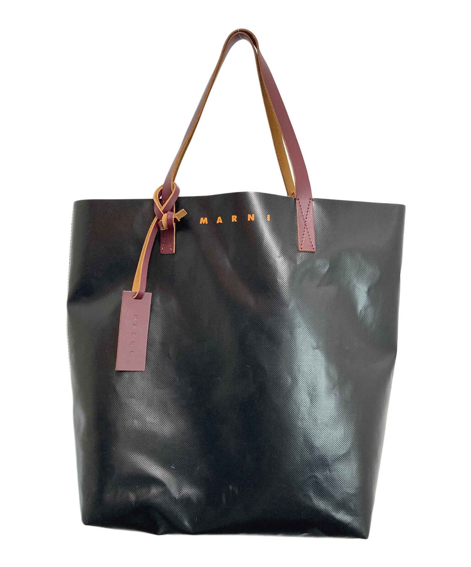 中古・古着通販】MARNI (マルニ) ポリエステル×レザーバイカラー