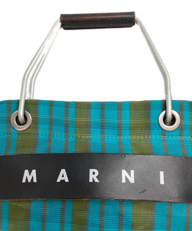 中古・古着通販】MARNI (マルニ) ストライプバッグ ブルー｜ブランド