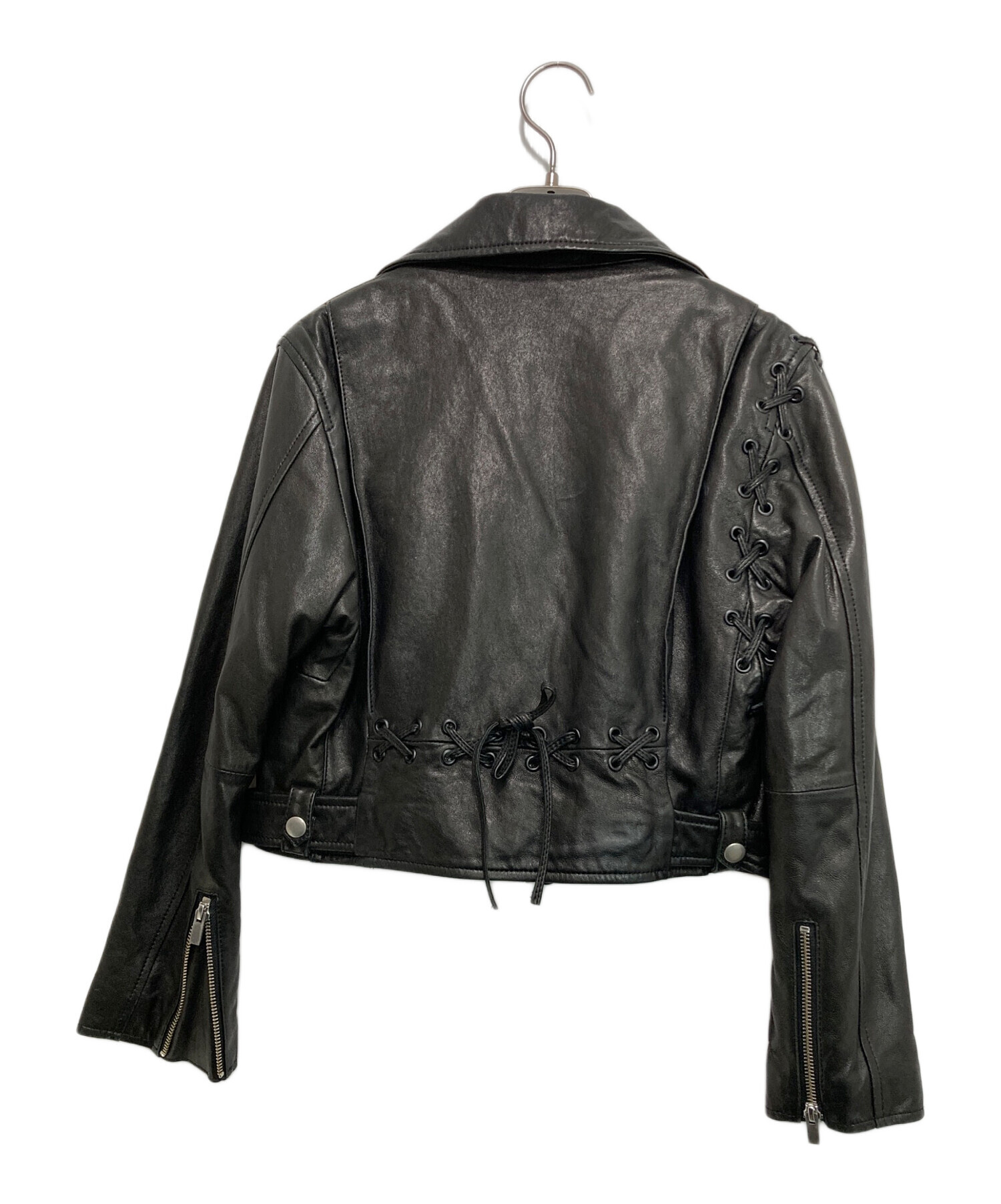 中古・古着通販】Ameri (アメリ) サイドレースアップラムレザー