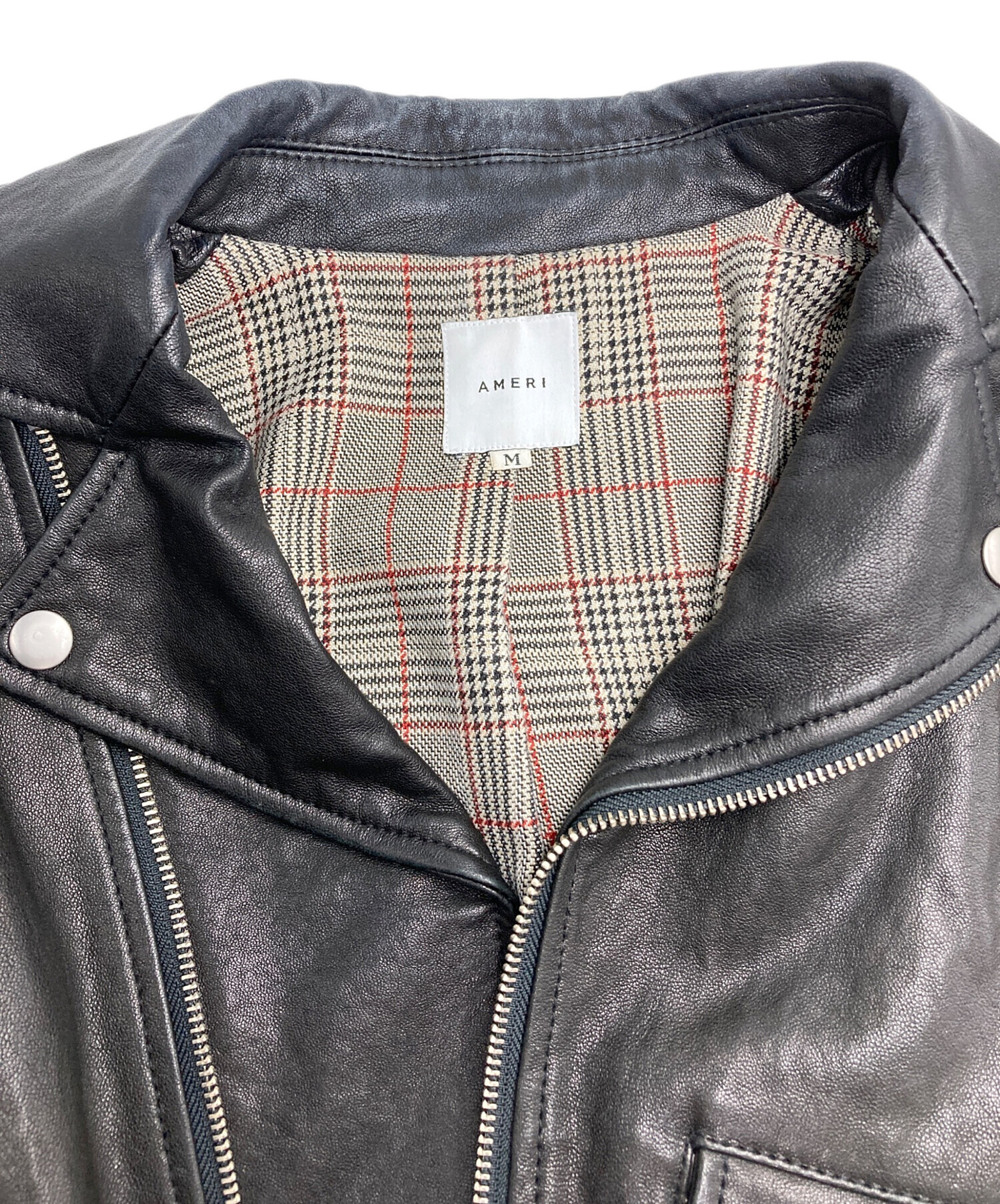 中古・古着通販】Ameri (アメリ) サイドレースアップラムレザー