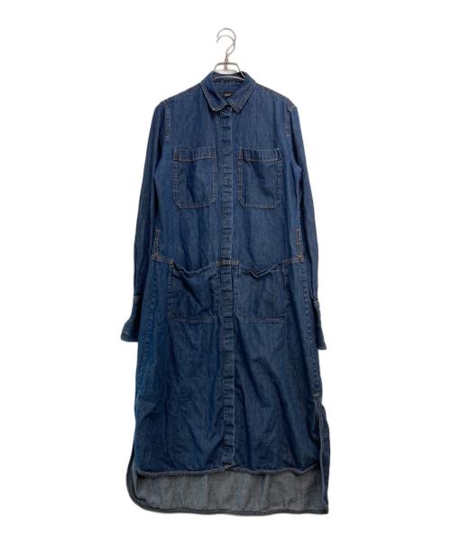 【新品】  DIESEL / ディーゼル | メッシュ インディゴ切替 レギュラーカラー シャツ  | M | ネイビー | レディース DIESEL - 【新品】 DIESEL / ディーゼル | メッシュ インディゴ切替