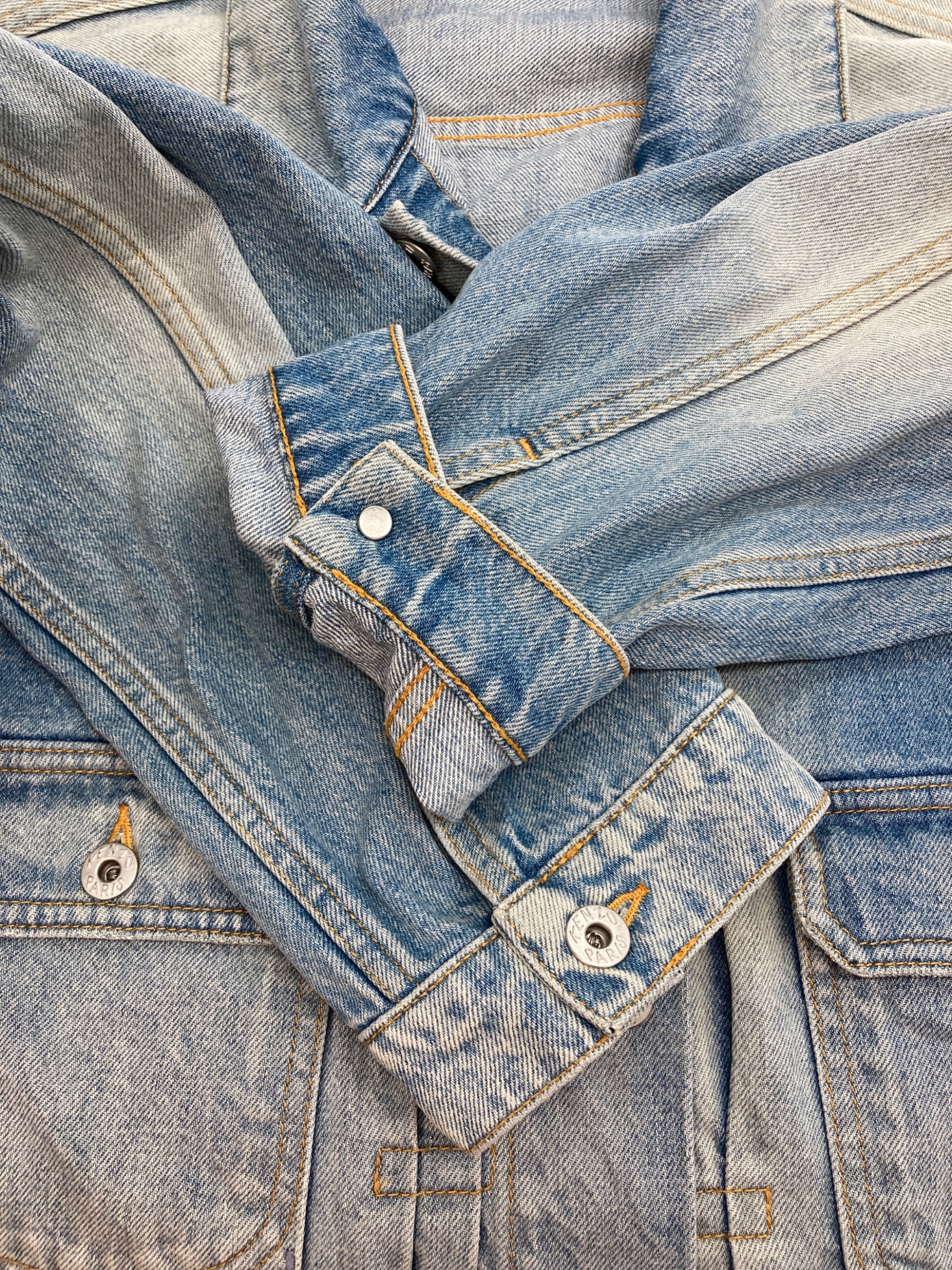 中古・古着通販】KENZO (ケンゾー) STONE BLEACH DIRTY DENIM TRUCKER