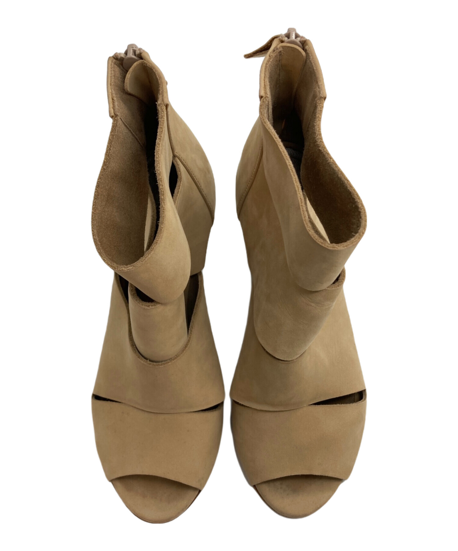 中古・古着通販】HERMES (エルメス) スエードブーツサンダル ベージュ