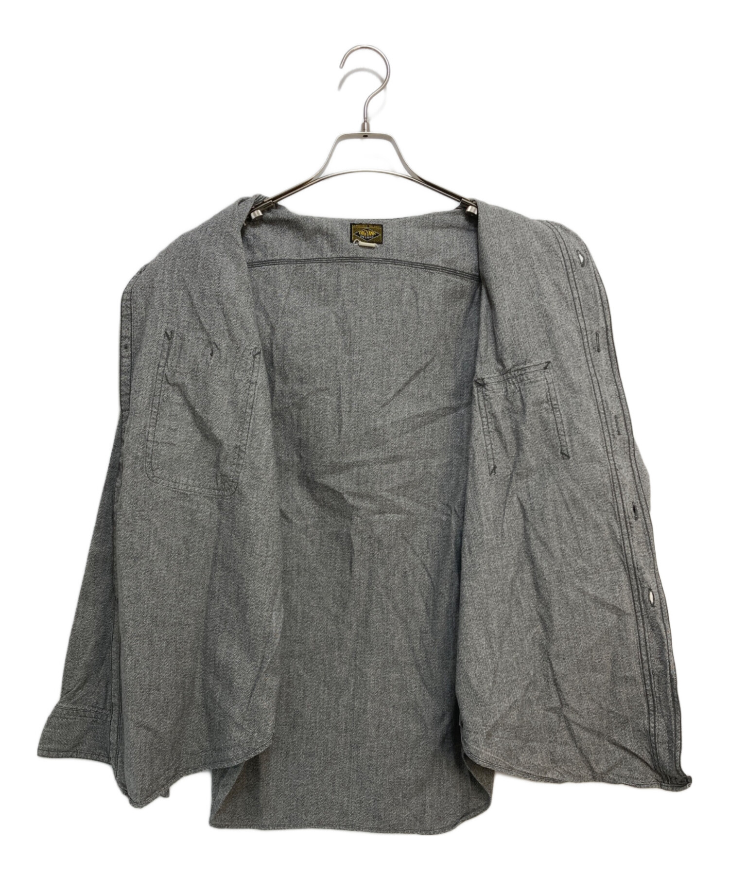 中古・古着通販】BIG YANK (ビッグヤンク) ブラックシャンブレーシャツ