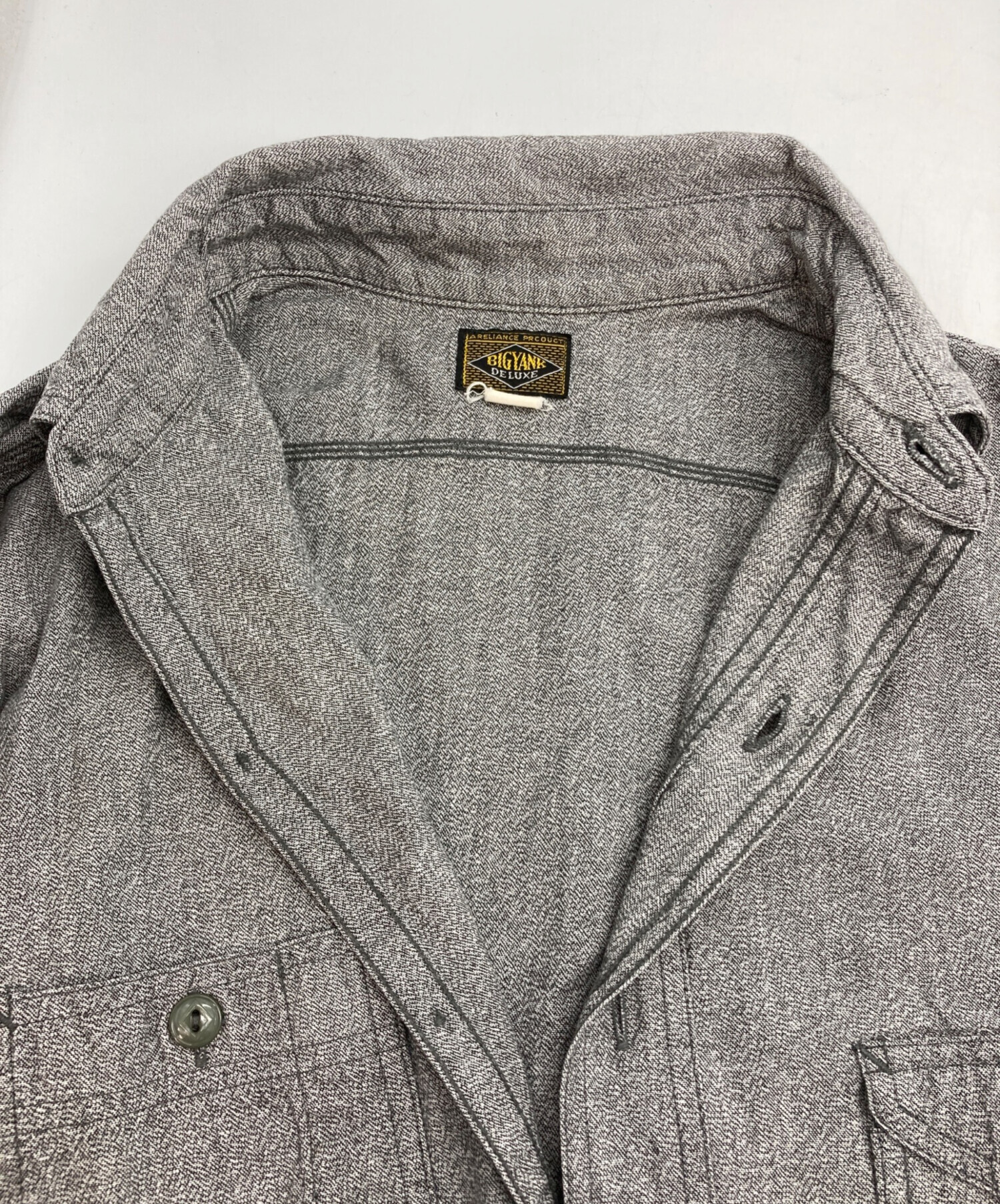 中古・古着通販】BIG YANK (ビッグヤンク) ブラックシャンブレーシャツ