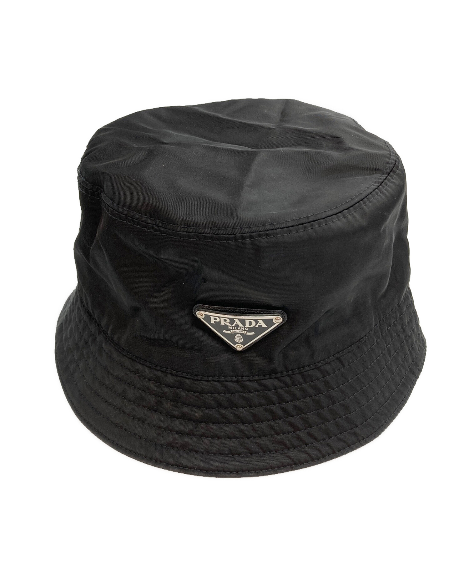 中古・古着通販】PRADA (プラダ) Re-Nylon バケットハット ブラック