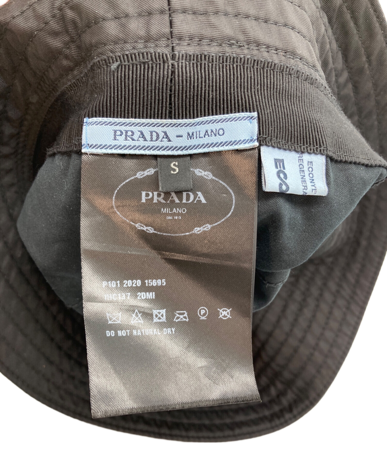 中古・古着通販】PRADA (プラダ) Re-Nylon バケットハット ブラック