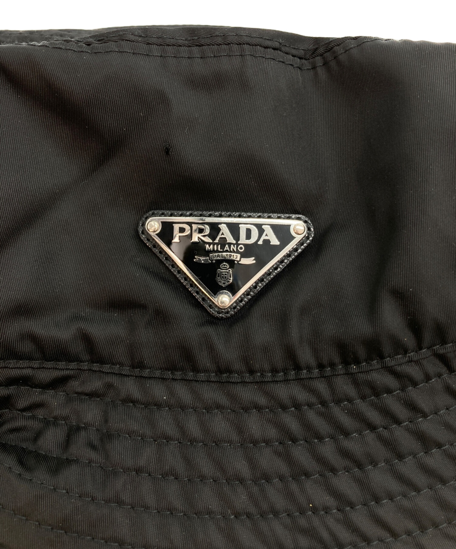 中古・古着通販】PRADA (プラダ) Re-Nylon バケットハット ブラック