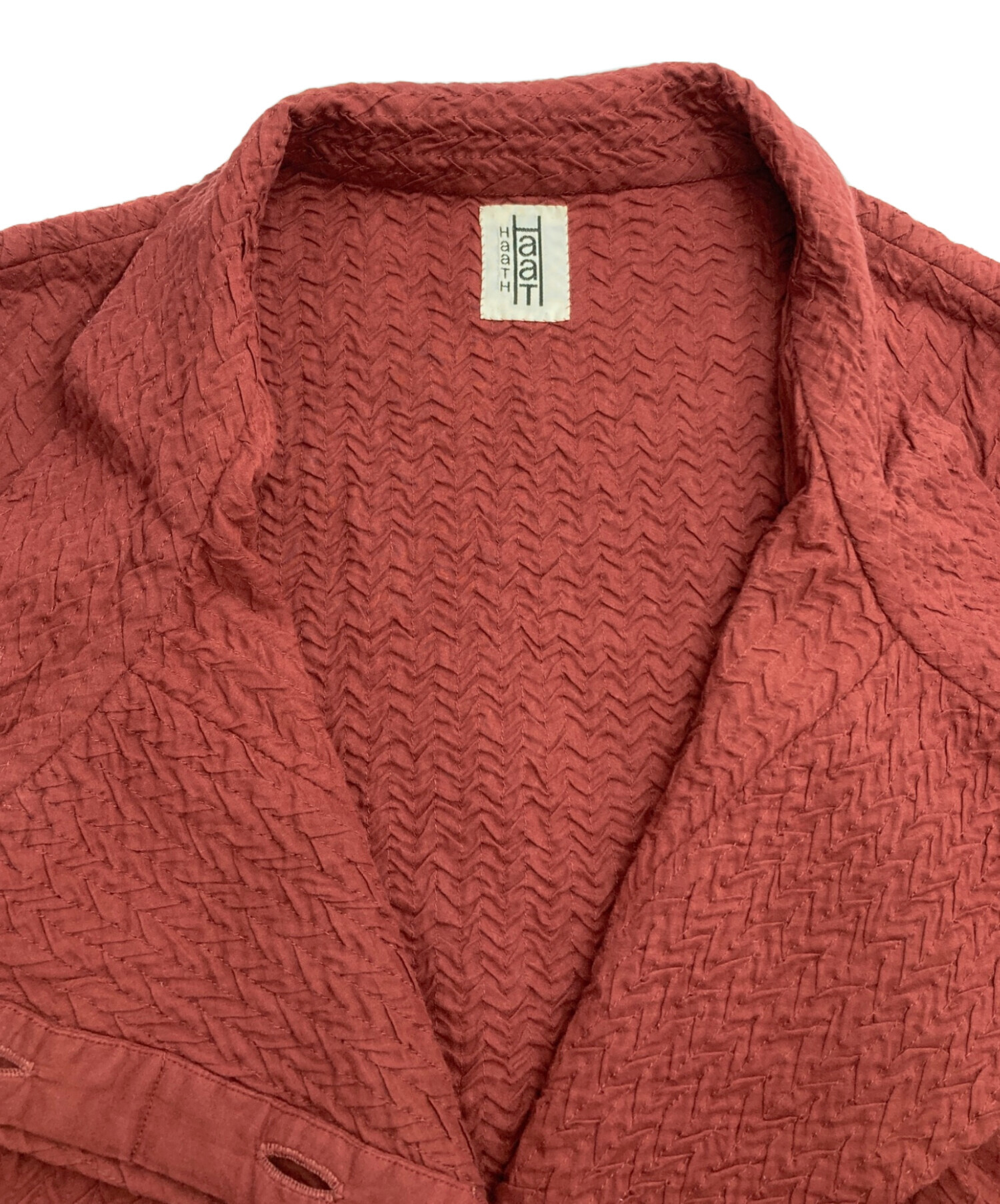 HaaT イッセイミヤケ 羽織 薄手ジャケット 赤系 2 美品 中古・古着通販】ISSEY MIYAKE HaaT (イッセイミヤケハート