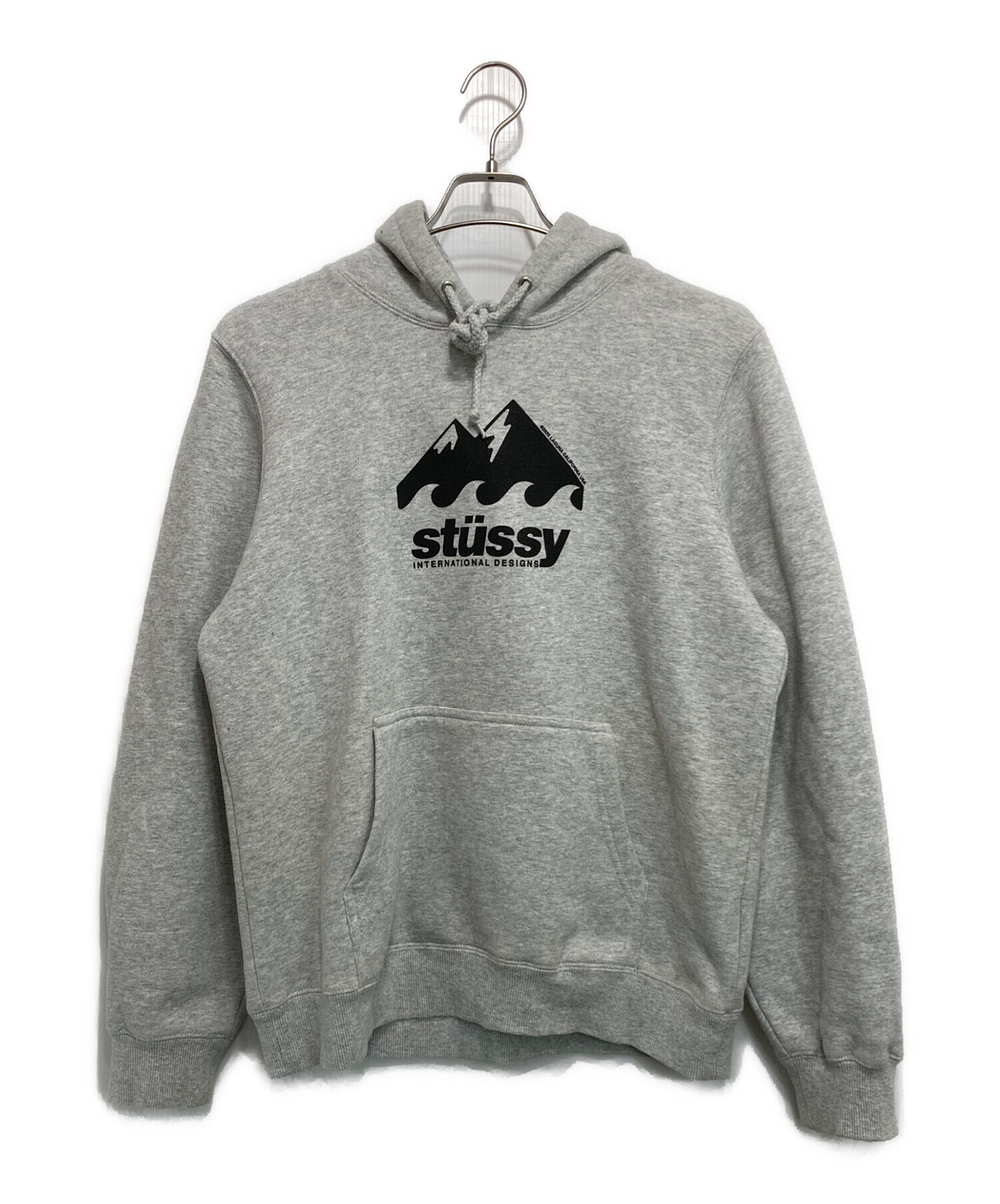 中古・古着通販】stussy (ステューシー) プリントパーカー グレー 