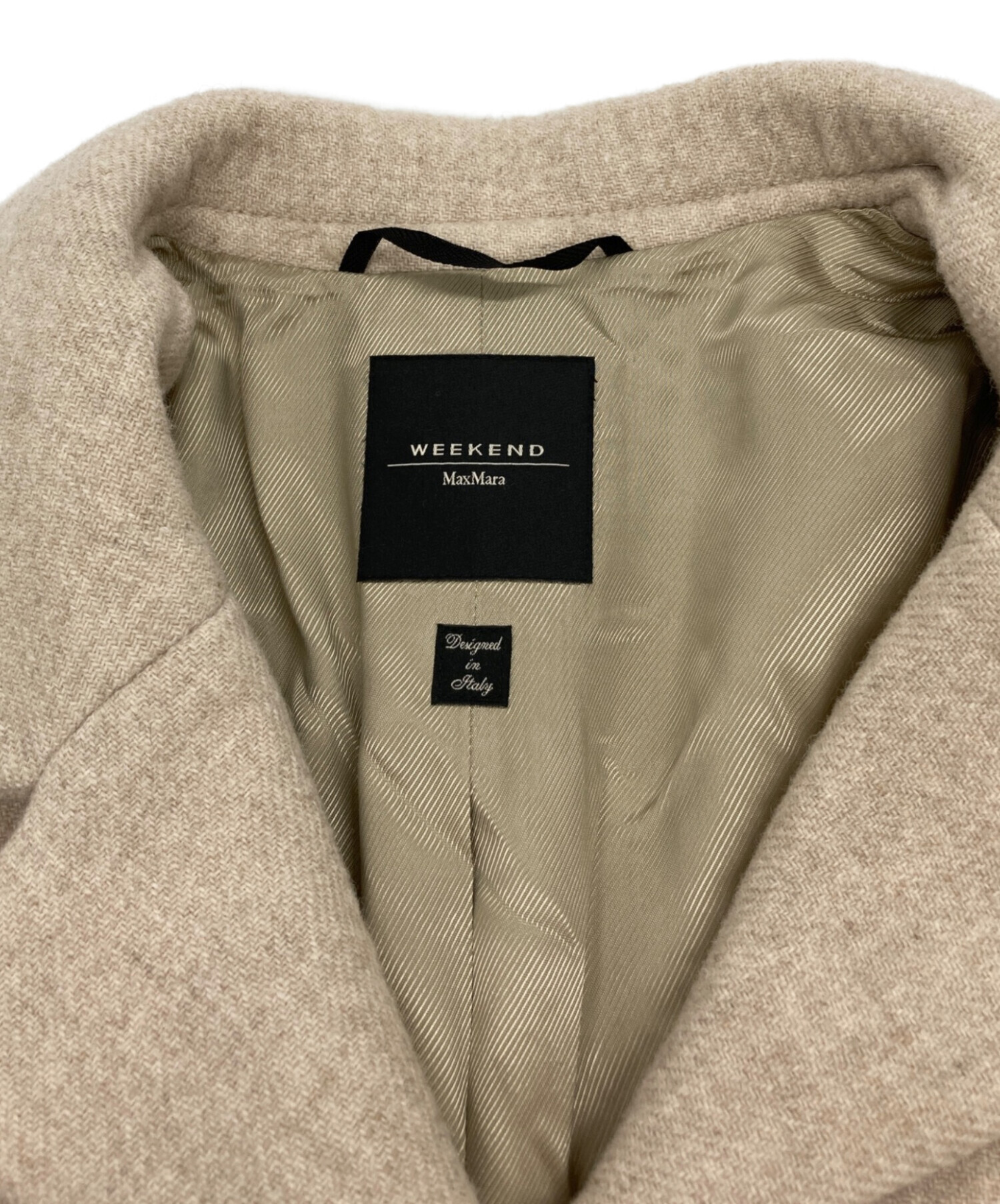 WEEKEND Max Mara ベージュ チェスターコート サイズ38 未使用 中古・古着通販】WEEKEND Max Mara (ウィークエンド マックスマーラ