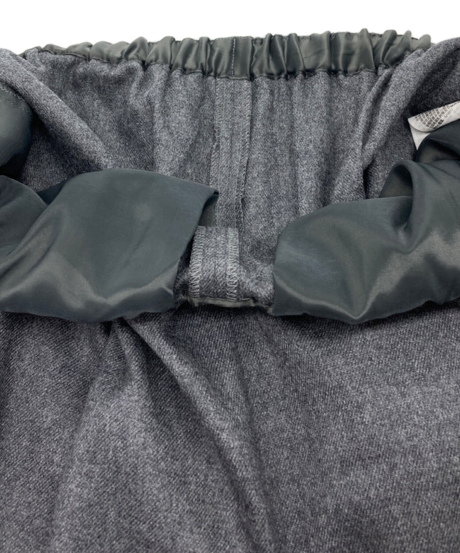 中古・古着通販】ENFOLD (エンフォルド) STRAIGHT-WIDE PANTS グレー
