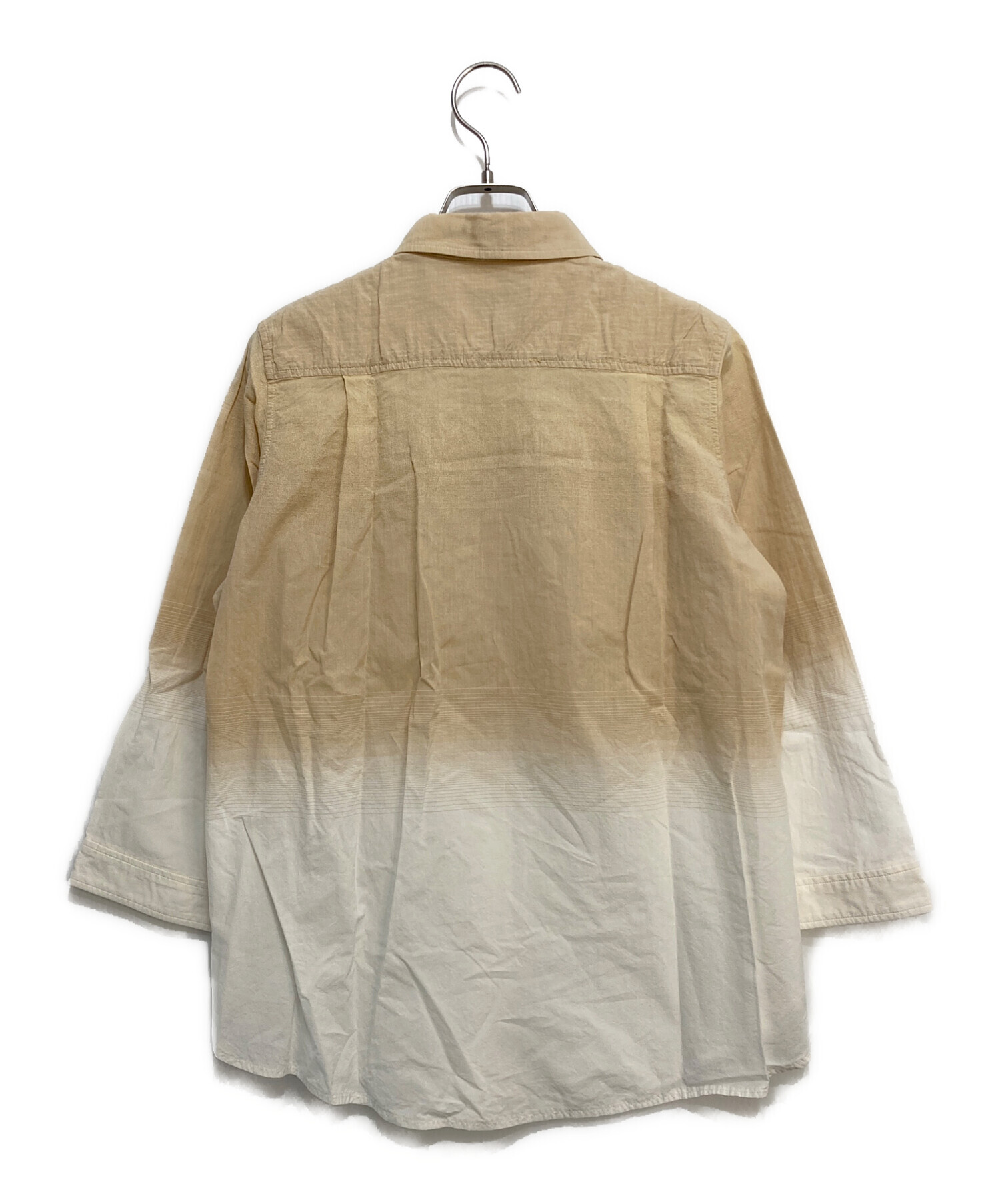 中古・古着通販】ISSEY MIYAKE (イッセイミヤケ) 長袖シャツ ベージュ