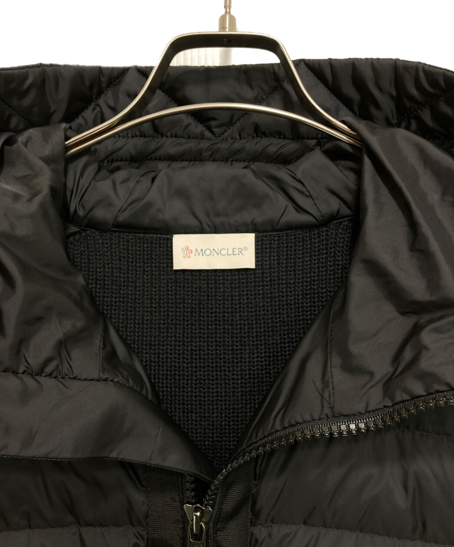 中古・古着通販】MONCLER (モンクレール) CARDIGAN TRICOT ブラック