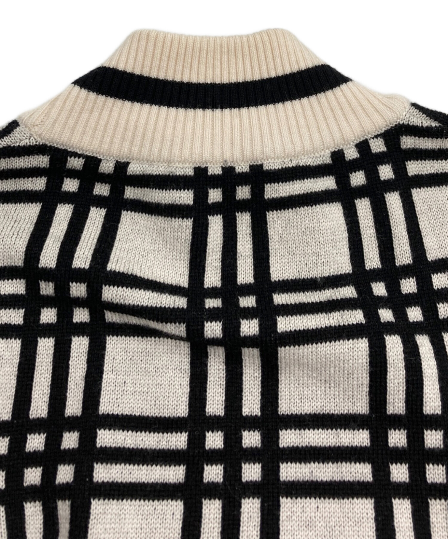 中古・古着通販】FENDI (フェンディ) チェック柄モックネックウール