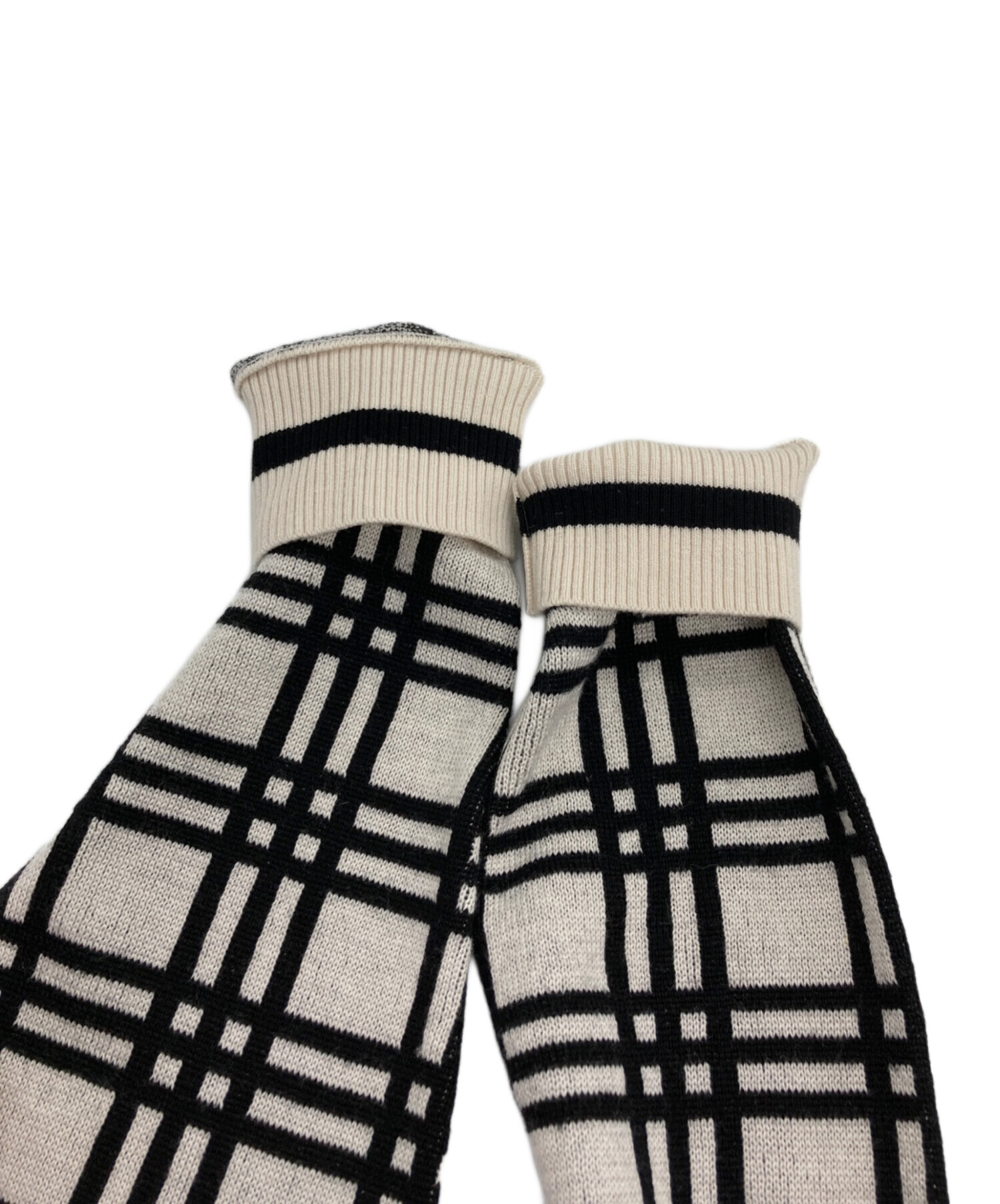 中古・古着通販】FENDI (フェンディ) チェック柄モックネックウール