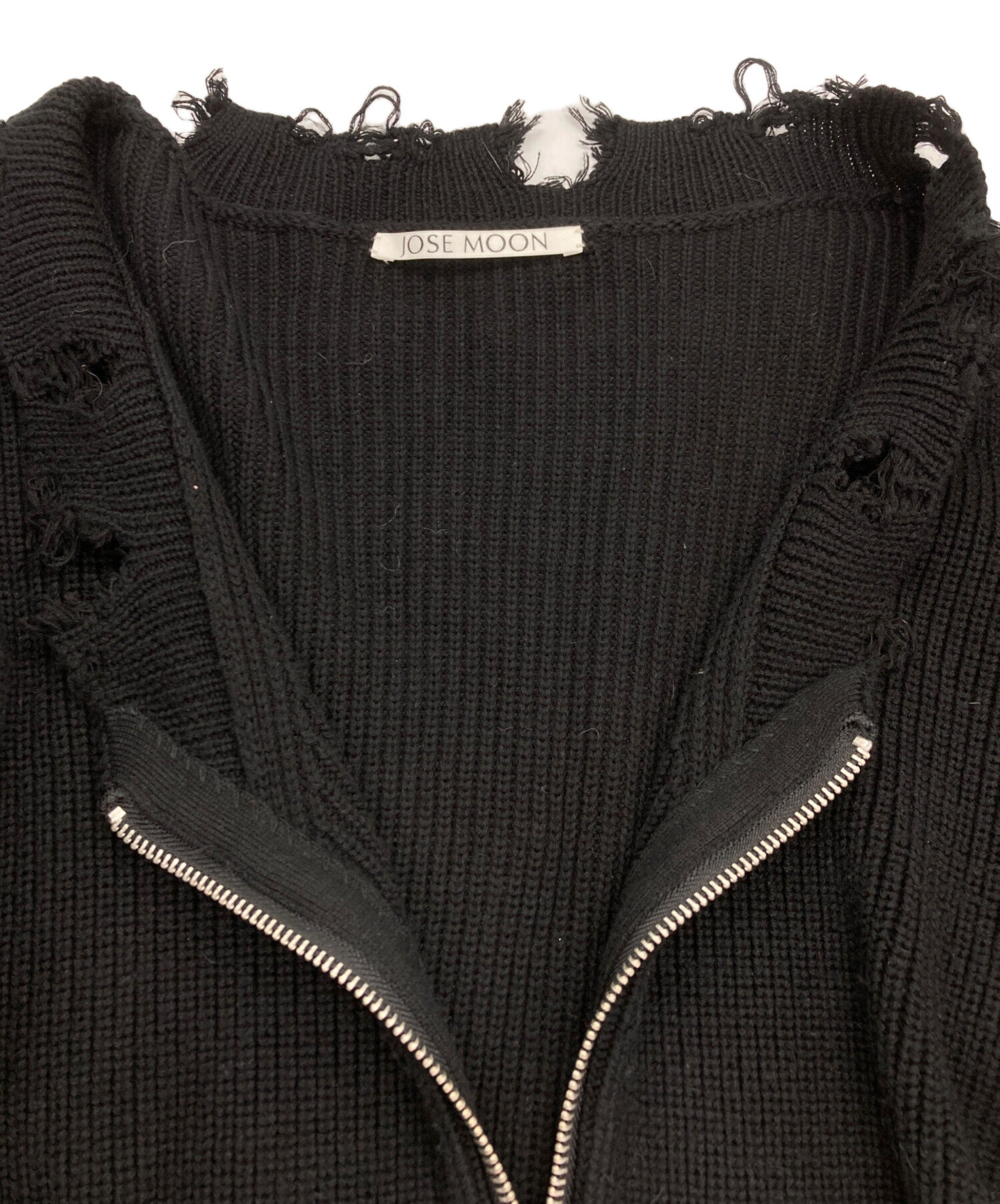 中古・古着通販】JOSE MOON (ジョゼムーン) TULLE SLEEVE KNIT