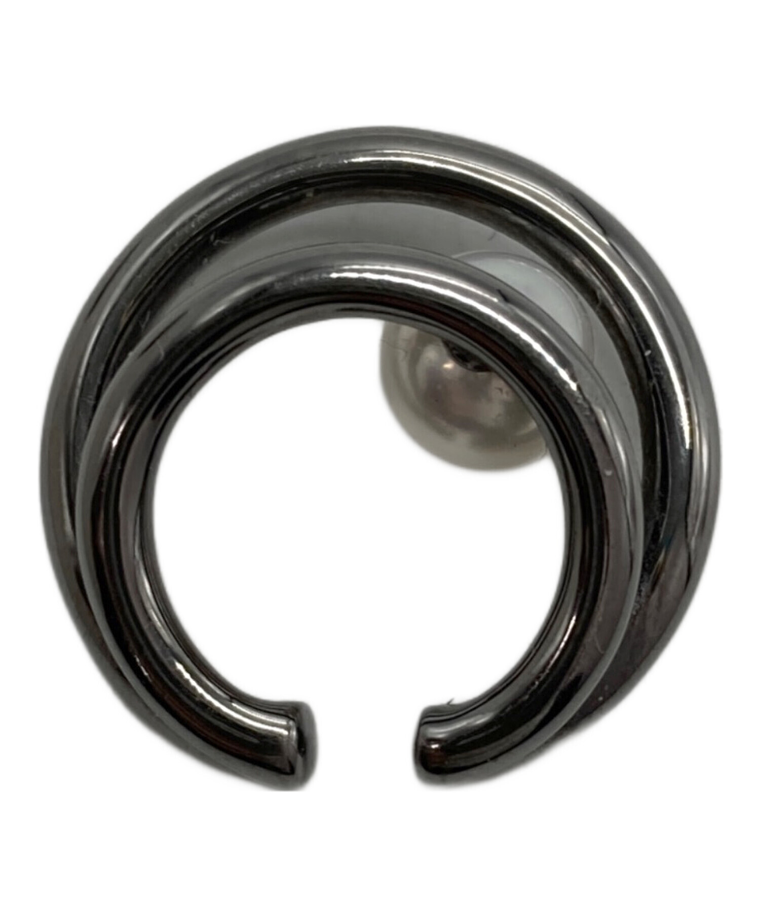 中古・古着通販】MIKIMOTO (ミキモト) パールイヤーカフ ブラック 