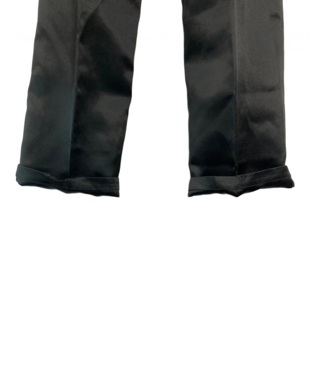 中古・古着通販】DAIRIKU (ダイリク) “Straight“ Satin Pants ブラック