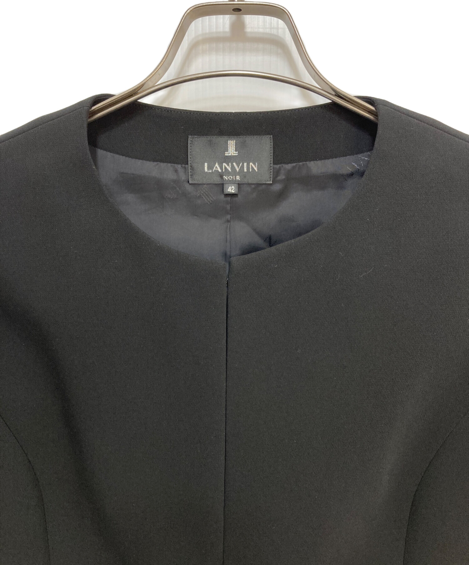 中古・古着通販】LANVIN NOIR (ランバン ノワール) ノーカラー 