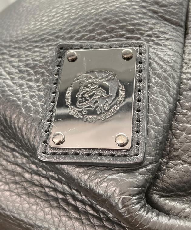 中古・古着通販】DIESEL (ディーゼル) レザーバックパック ブラック