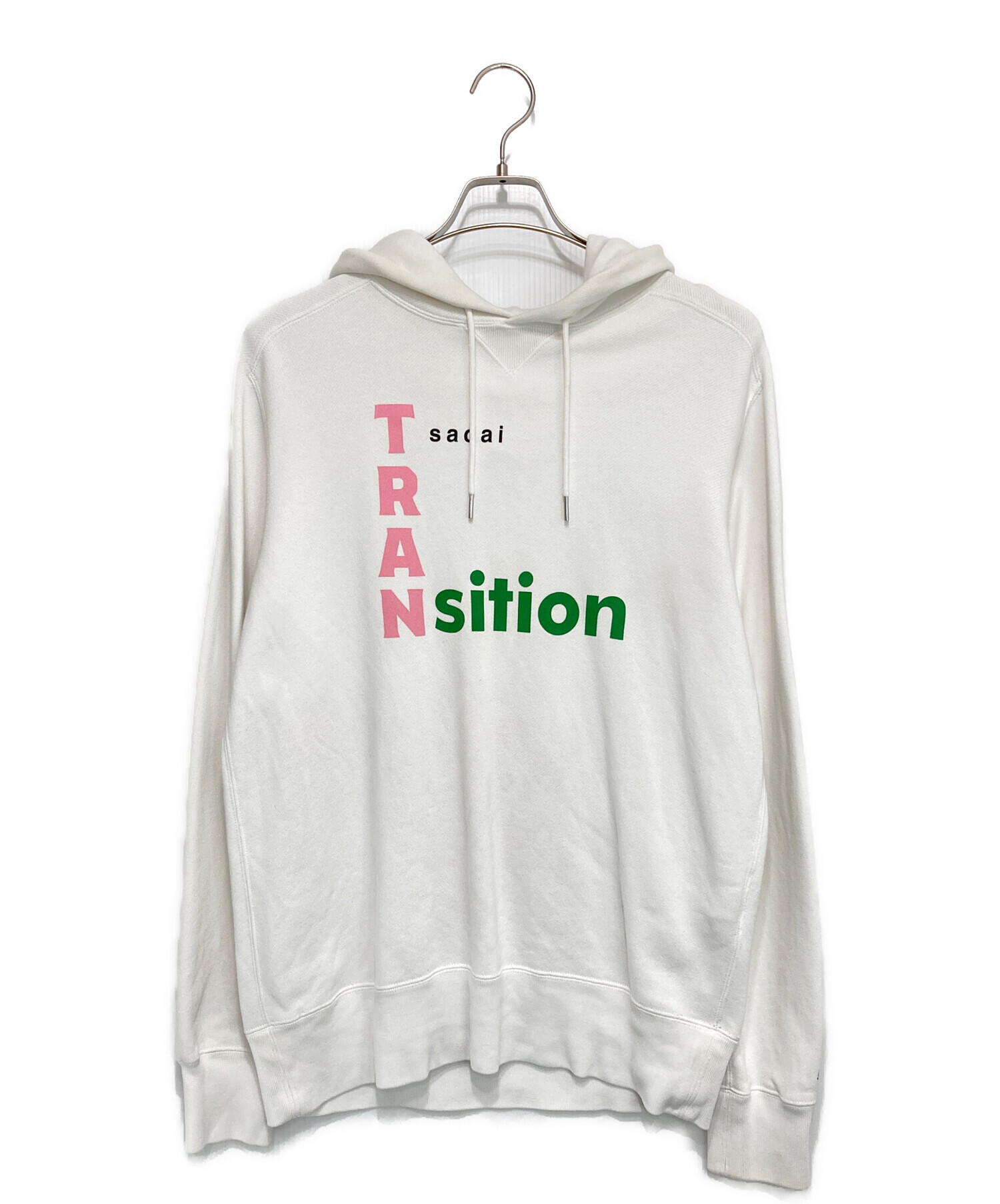 中古・古着通販】sacai (サカイ) TRANsition Hoodie ホワイト サイズ:2