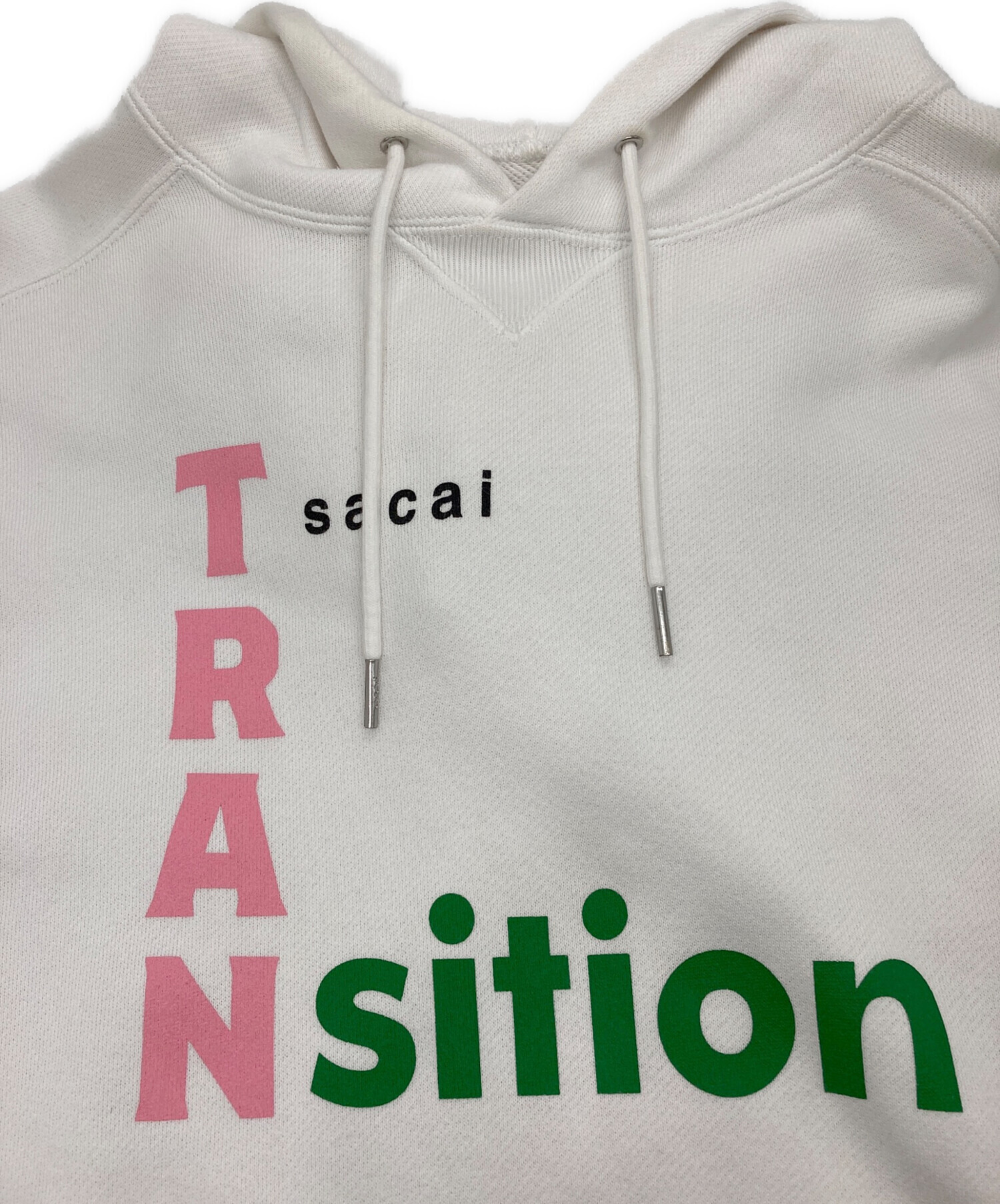 中古・古着通販】sacai (サカイ) TRANsition Hoodie ホワイト サイズ:2