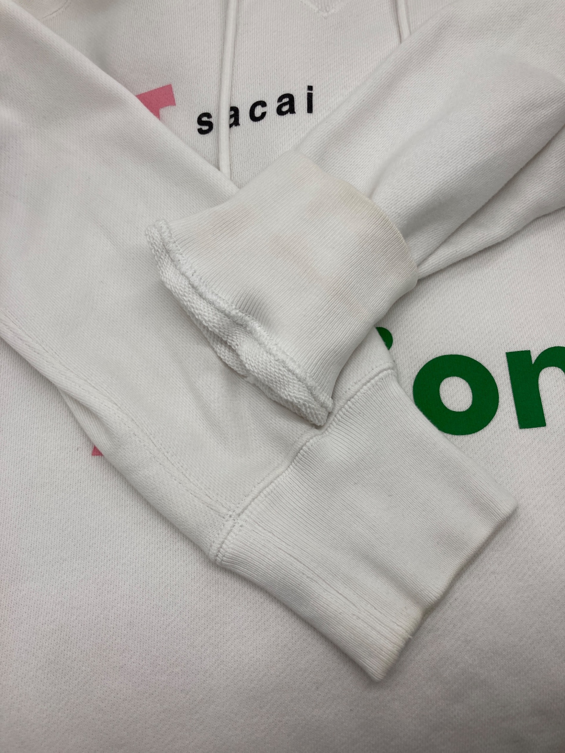 中古・古着通販】sacai (サカイ) TRANsition Hoodie ホワイト サイズ:2