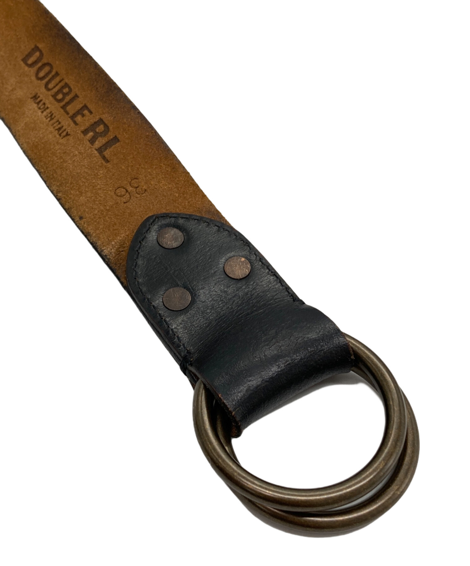 中古・古着通販】RRL (ダブルアールエル) ダブルOリングベルト