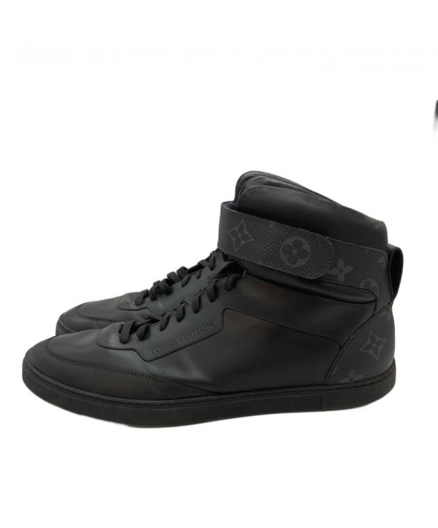 ルイ・ヴィトン ハイカットスニーカー ブラック 中古・古着通販】LOUIS VUITTON (ルイ ヴィトン) モノグラム
