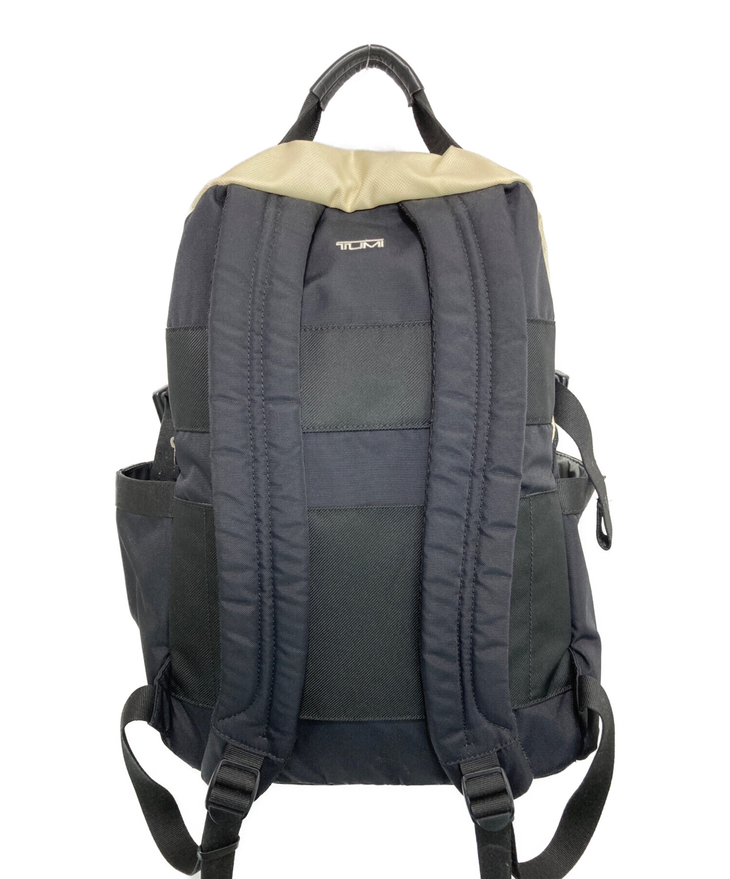 中古・古着通販】TUMI (トゥミ) ナイロンリュック ブラック×アイボリー