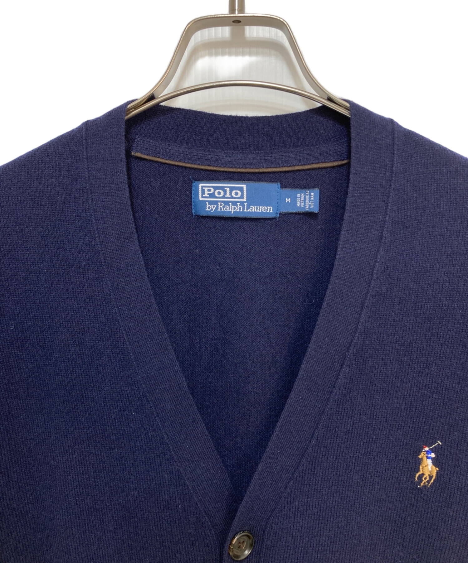 ポロラルフローレン　カーディガンポニー刺繍ネイビーPOLORALPHLAUREN 中古・古着通販】POLO RALPH LAUREN (ポロ・ラルフローレン) ポニー