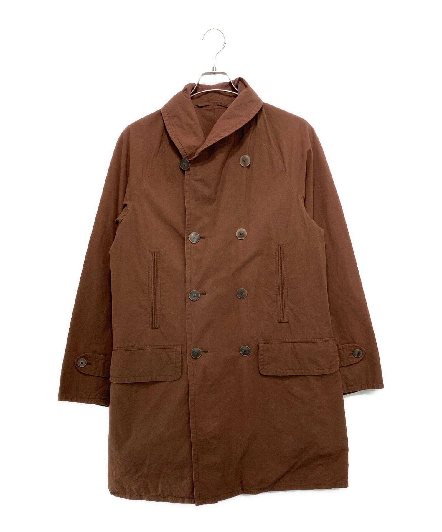 中古・古着通販】COMOLI (コモリ) Typewriter Mackinaw Coat ブラウン