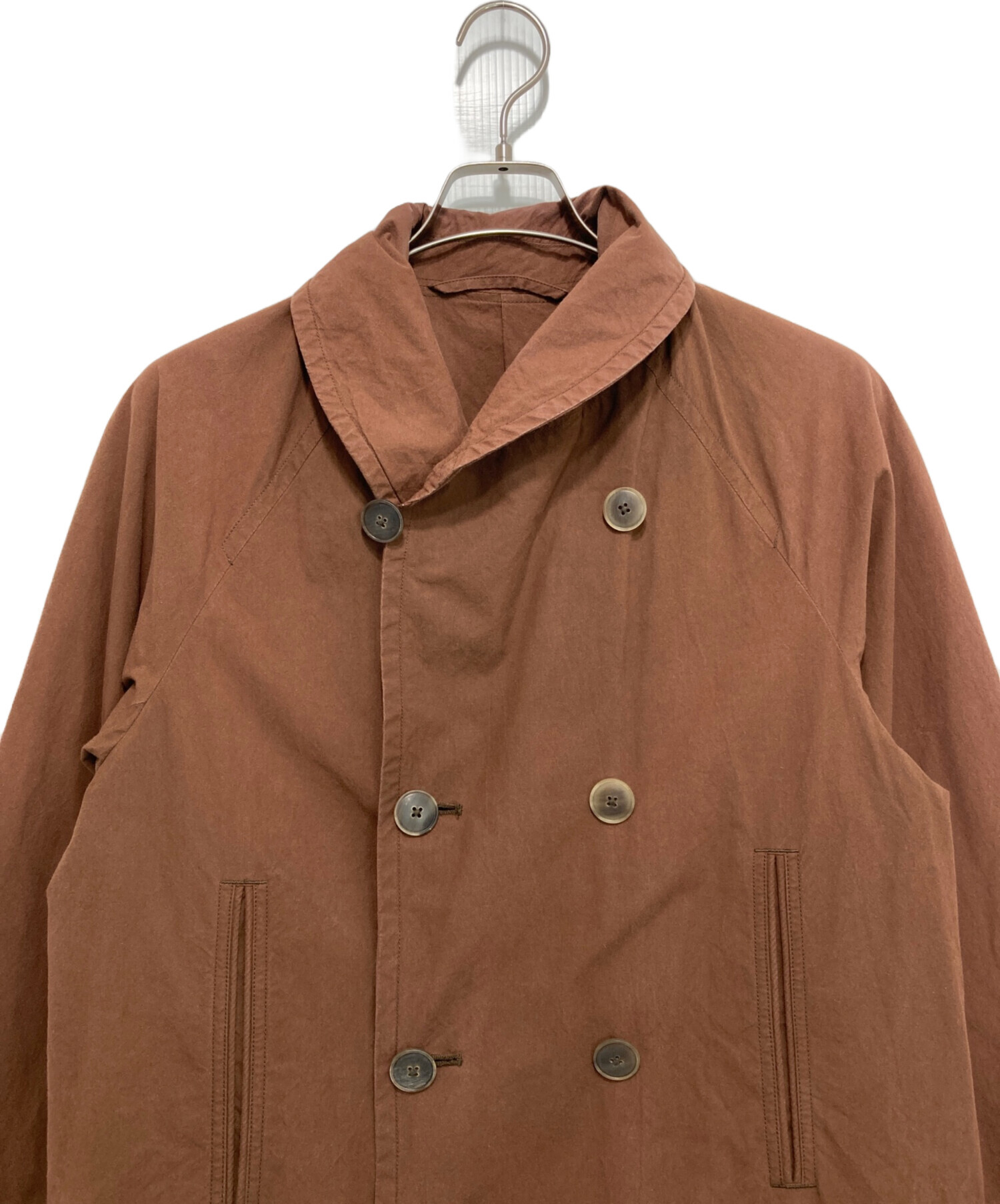 中古・古着通販】COMOLI (コモリ) Typewriter Mackinaw Coat ブラウン