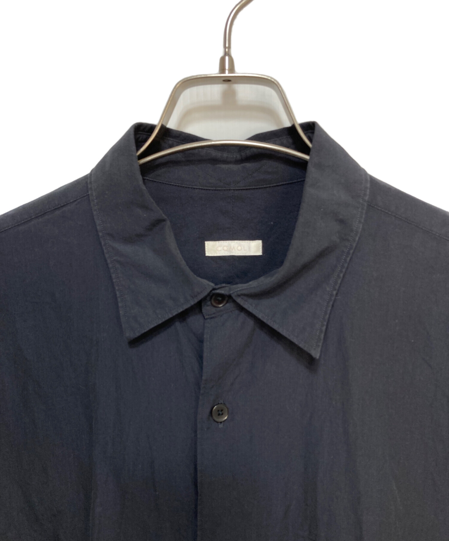 中古・古着通販】COMOLI (コモリ) コモリシャツ ネイビー サイズ:2 