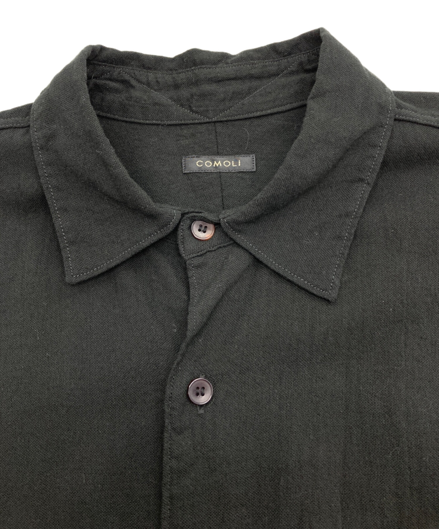 中古・古着通販】COMOLI (コモリ) オックス シャツ Black ブラック