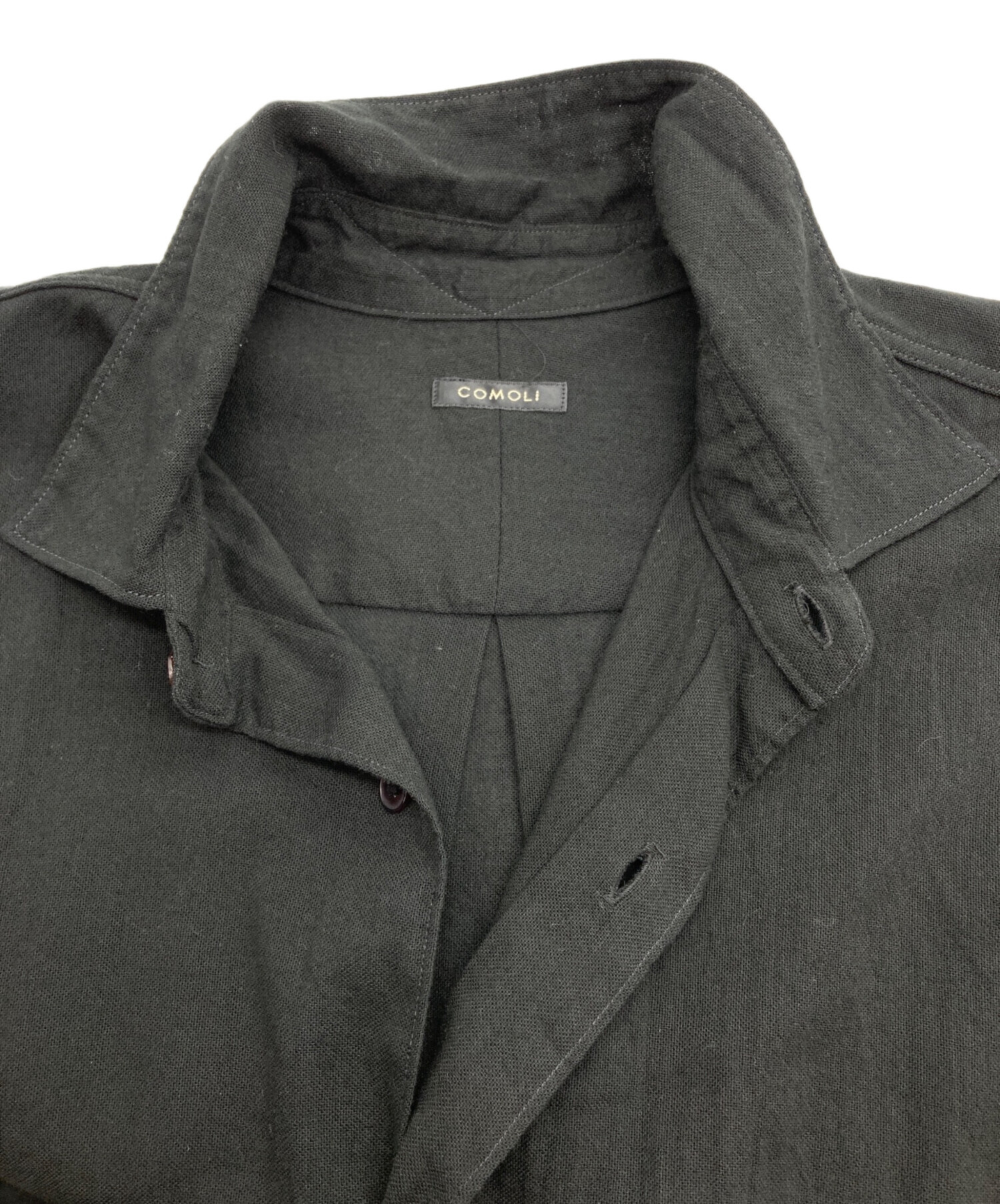 中古・古着通販】COMOLI (コモリ) オックス シャツ Black ブラック