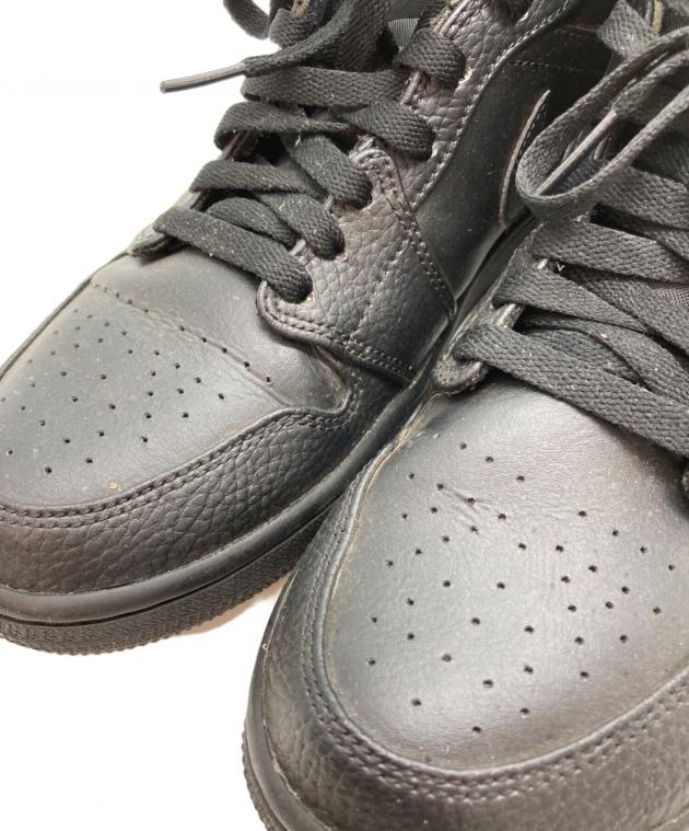 中古・古着通販】NIKE (ナイキ) エアジョーダン1 MID トリプルブラック