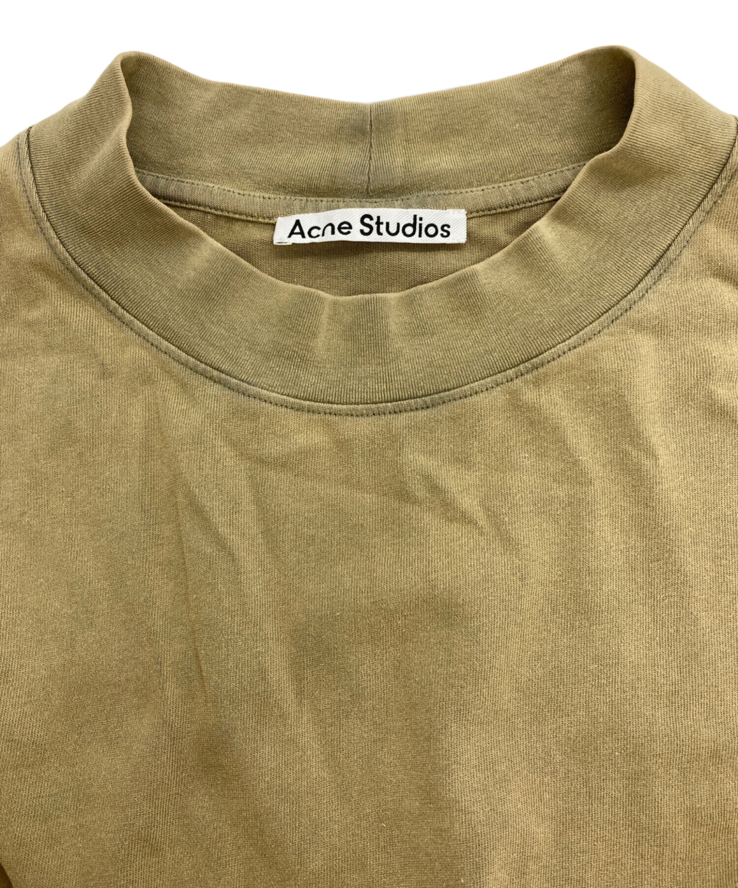 Acne Studios アクネストゥディオズ Tシャツ・カットソー S 黄 【古着】【中古】【送料無料】 ACNE studios アクネストゥディオズ 半袖Tシャツ イエロー系 M メンズ