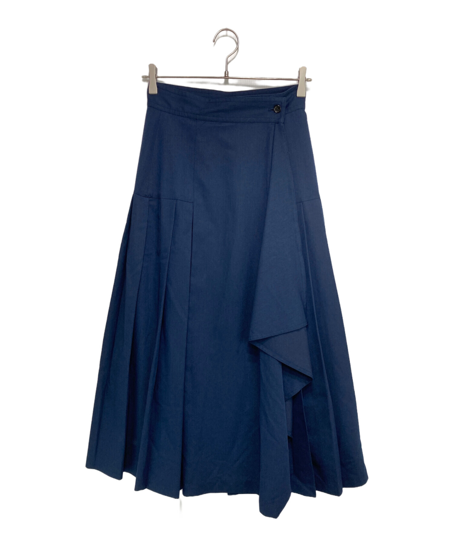 中古・古着通販】CLANE (クラネ) ASSYMETRY FRILL PLEAT WRAP SKIRT