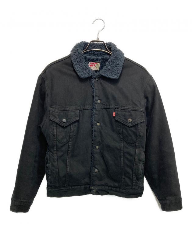 levi's デニムジャケット インボア ブラックデニム 中古・古着通販】LEVI'S (リーバイス) 裏ボアデニムジャケット