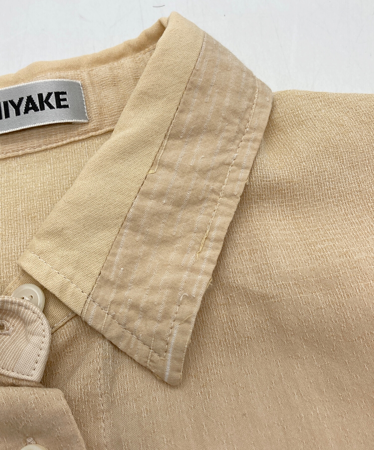 ISSEY MIYAKE グラデーションシャツ　チェック　長袖 中古・古着通販】ISSEY MIYAKE (イッセイミヤケ) グラデーションシャツ