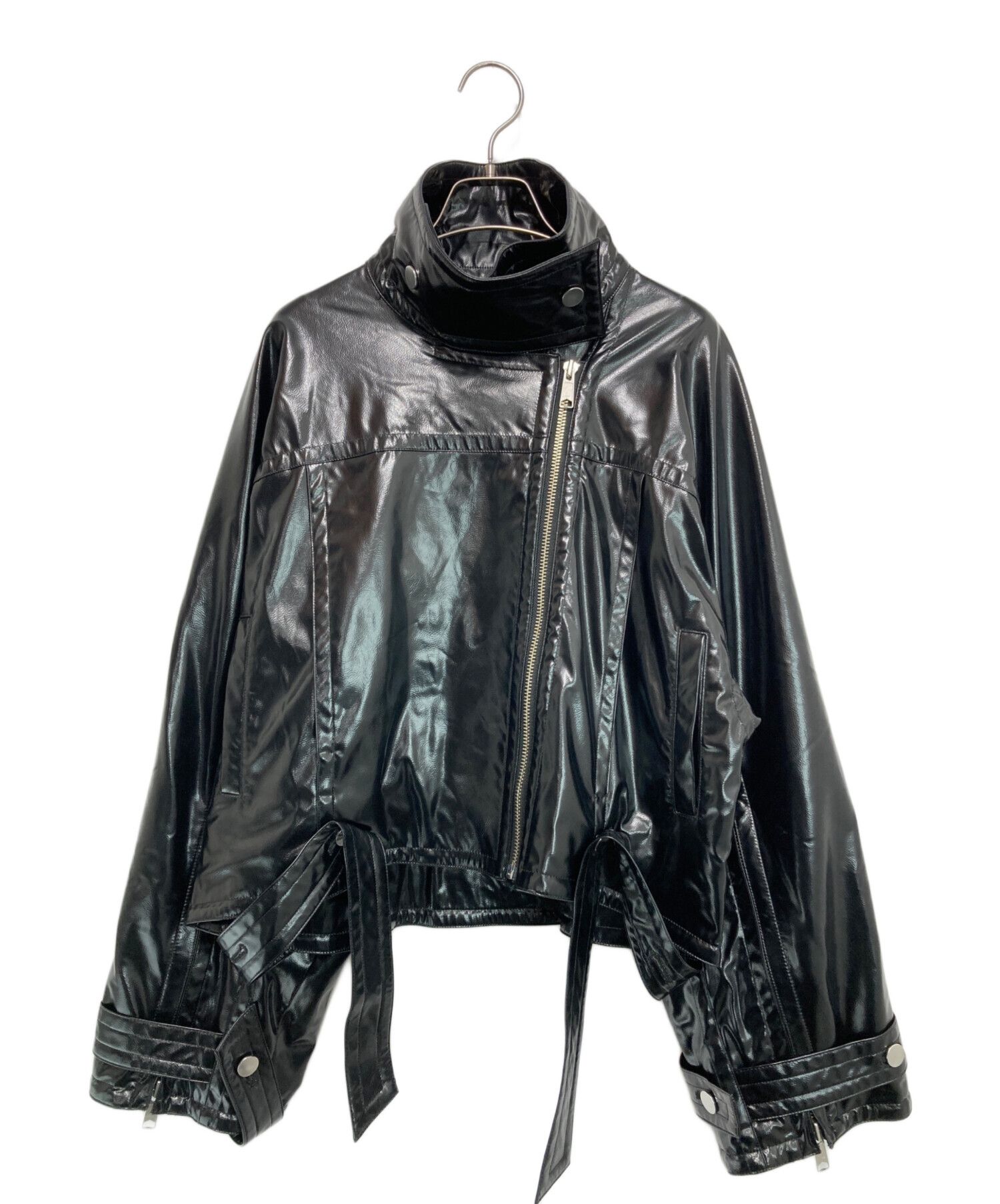 中古・古着通販】STUDIOUS (ステュディオス) Patent Biker Jacket
