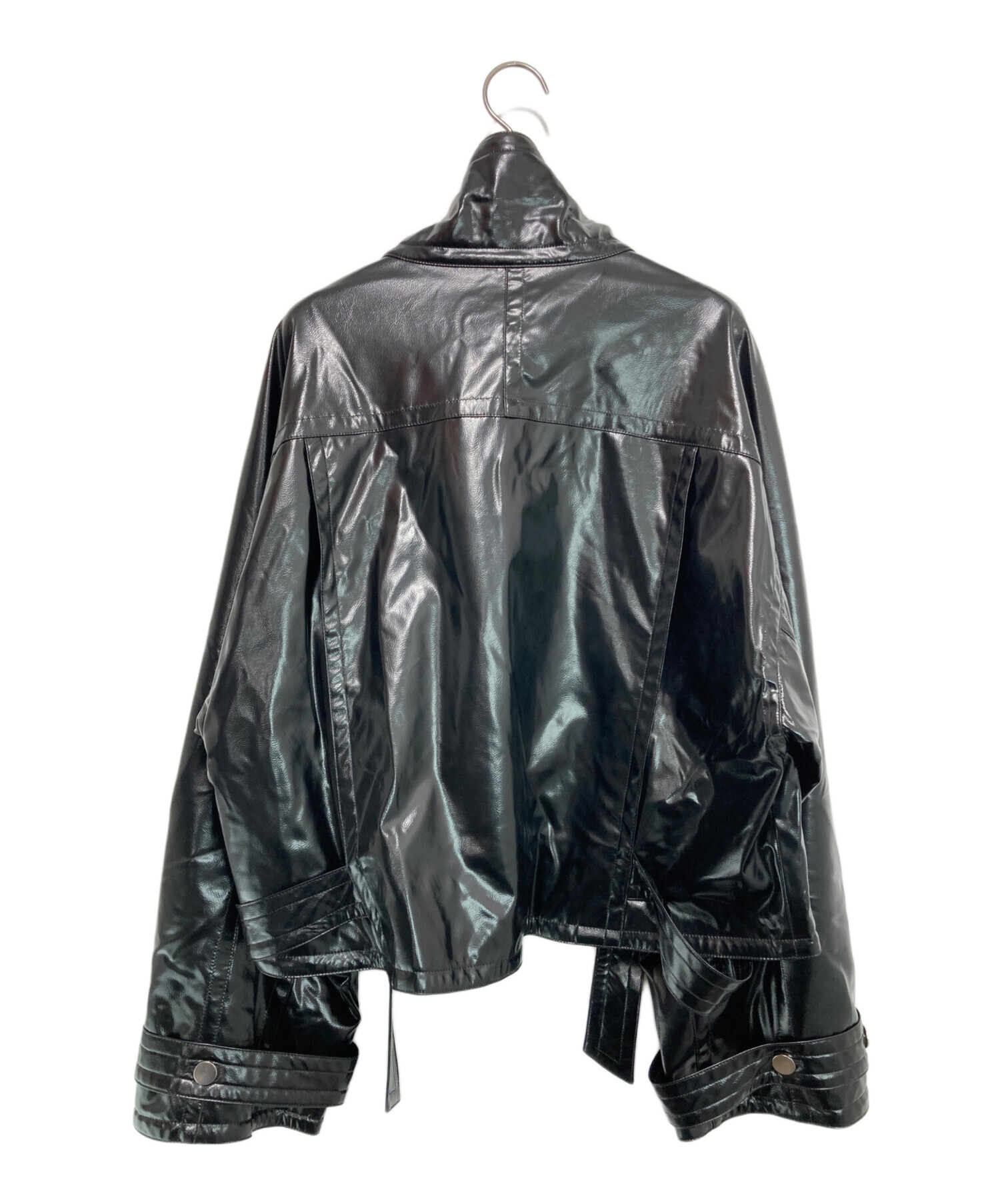 中古・古着通販】STUDIOUS (ステュディオス) Patent Biker Jacket
