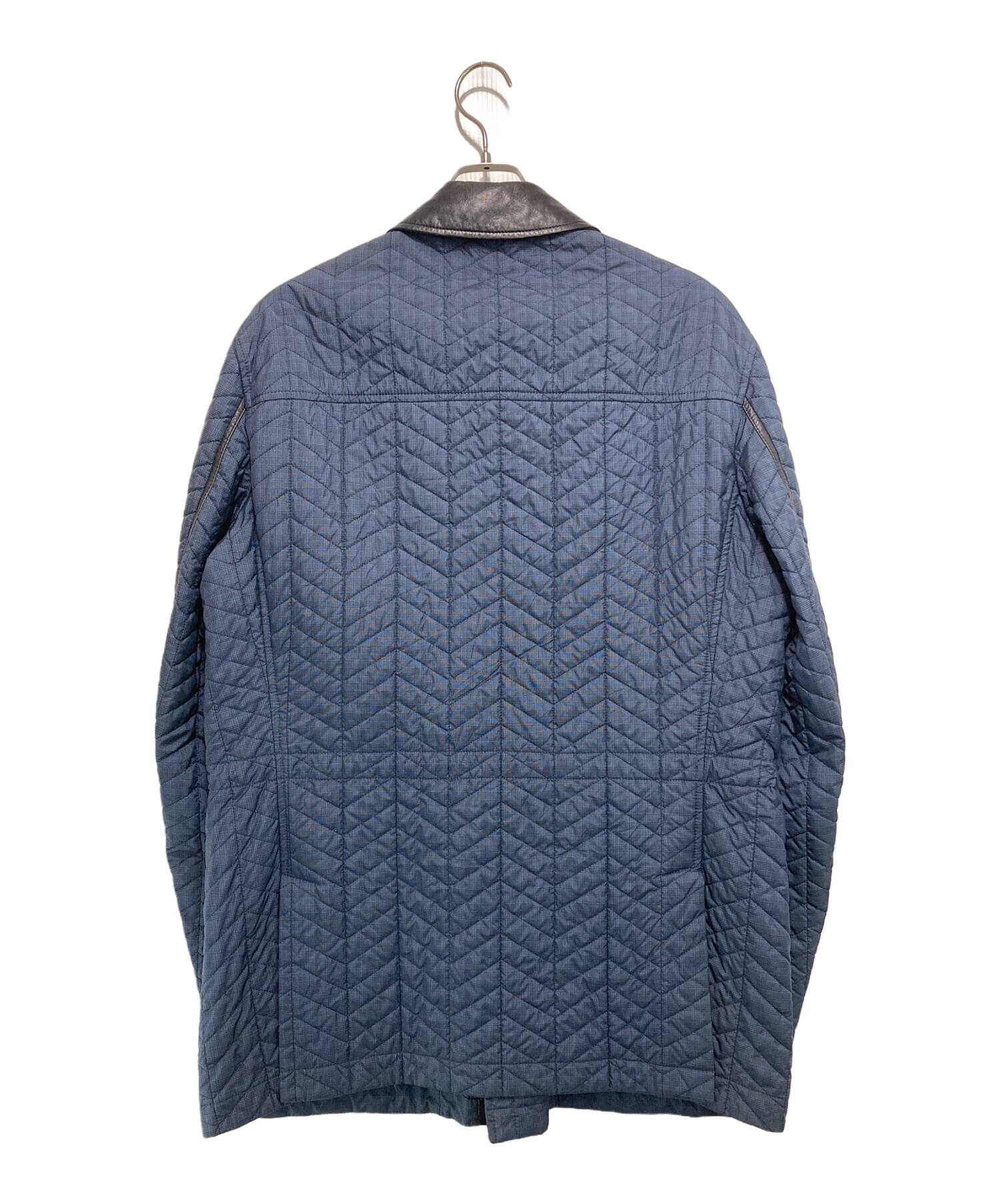 中古・古着通販】BRIONI (ブリオーニ) レザートリミングキルティング 