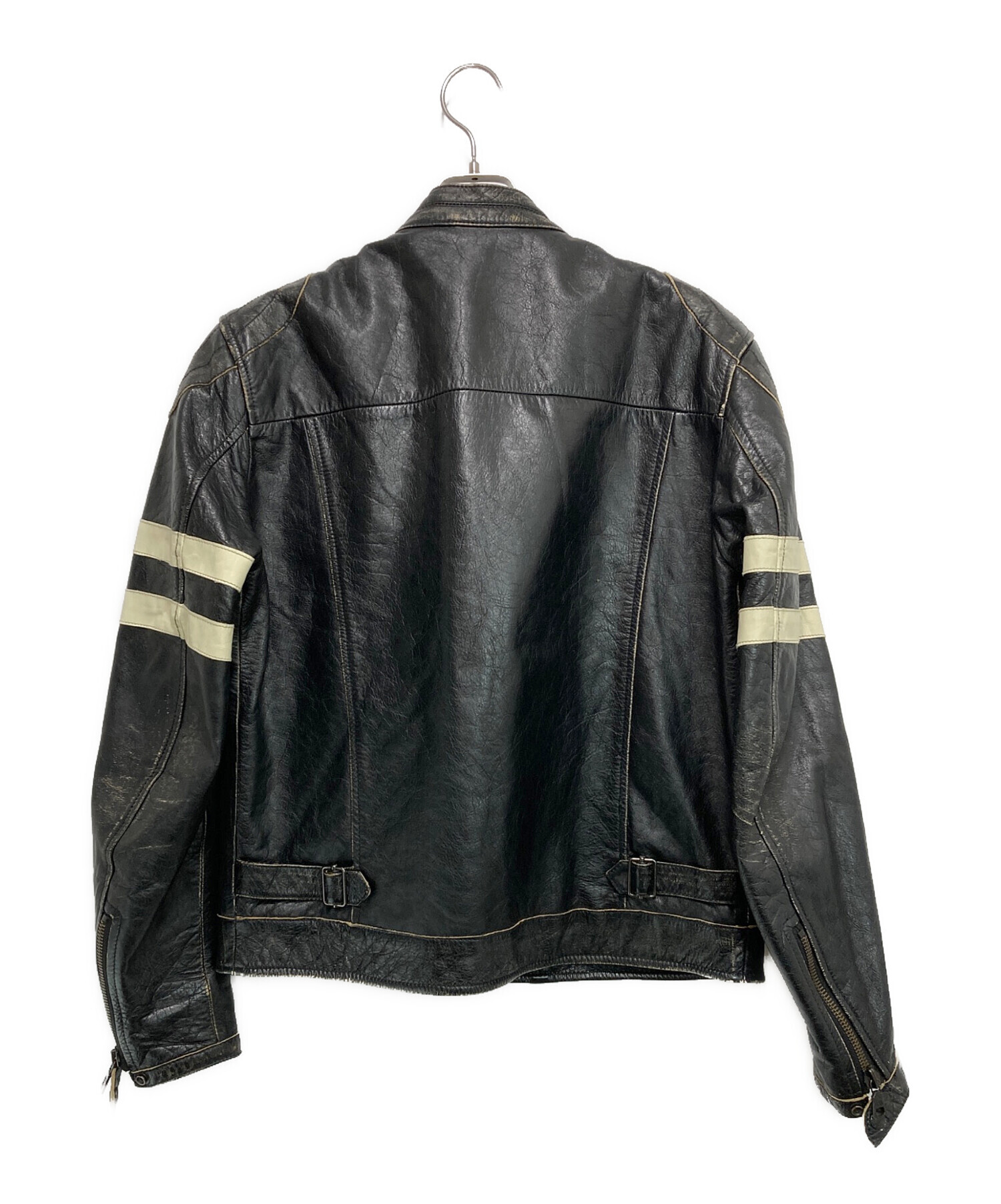 中古・古着通販】GAS JEANS (ガスジーンズ) レザーライダース 